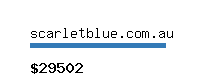 scarletblue.com.au Website value calculator