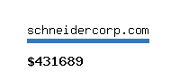 schneidercorp.com Website value calculator