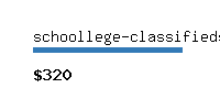 schoollege-classifieds.com Website value calculator
