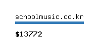 schoolmusic.co.kr Website value calculator