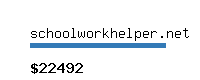 schoolworkhelper.net Website value calculator