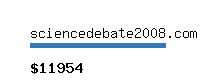 sciencedebate2008.com Website value calculator