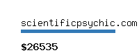 scientificpsychic.com Website value calculator