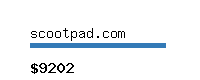 scootpad.com Website value calculator