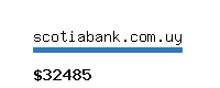 scotiabank.com.uy Website value calculator