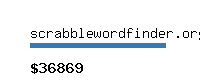 scrabblewordfinder.org Website value calculator