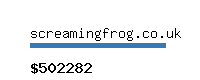 screamingfrog.co.uk Website value calculator