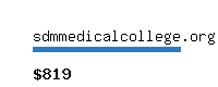 sdmmedicalcollege.org Website value calculator