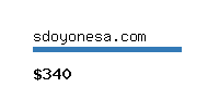 sdoyonesa.com Website value calculator