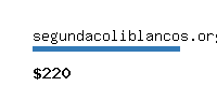 segundacoliblancos.org Website value calculator