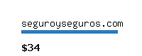 seguroyseguros.com Website value calculator