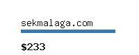 sekmalaga.com Website value calculator