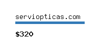 serviopticas.com Website value calculator
