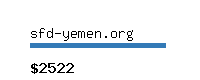 sfd-yemen.org Website value calculator