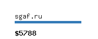 sgaf.ru Website value calculator