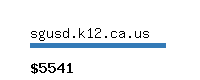 sgusd.k12.ca.us Website value calculator