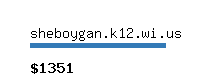 sheboygan.k12.wi.us Website value calculator