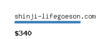 shinji-lifegoeson.com Website value calculator