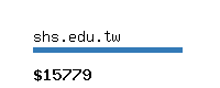 shs.edu.tw Website value calculator