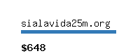 sialavida25m.org Website value calculator