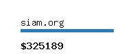 siam.org Website value calculator