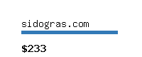 sidogras.com Website value calculator