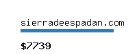 sierradeespadan.com Website value calculator
