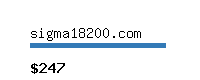 sigma18200.com Website value calculator
