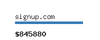 signup.com Website value calculator