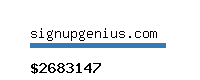 signupgenius.com Website value calculator