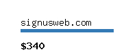 signusweb.com Website value calculator
