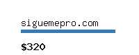 siguemepro.com Website value calculator
