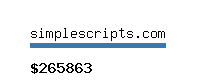 simplescripts.com Website value calculator