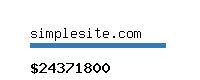 simplesite.com Website value calculator