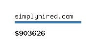 simplyhired.com Website value calculator