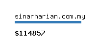 sinarharian.com.my Website value calculator
