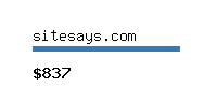 sitesays.com Website value calculator