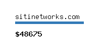 sitinetworks.com Website value calculator