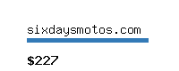 sixdaysmotos.com Website value calculator
