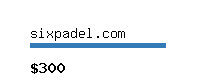 sixpadel.com Website value calculator