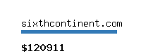 sixthcontinent.com Website value calculator