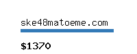 ske48matoeme.com Website value calculator