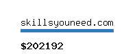 skillsyouneed.com Website value calculator