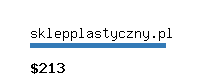 sklepplastyczny.pl Website value calculator