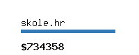 skole.hr Website value calculator