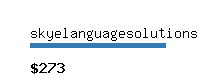skyelanguagesolutions.com Website value calculator