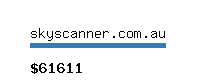 skyscanner.com.au Website value calculator