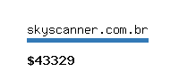 skyscanner.com.br Website value calculator