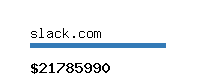 slack.com Website value calculator