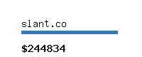 slant.co Website value calculator